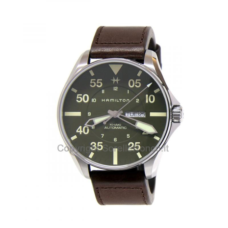 Khaki Aviation Pilot Schott NYC Verde Militare 46mm