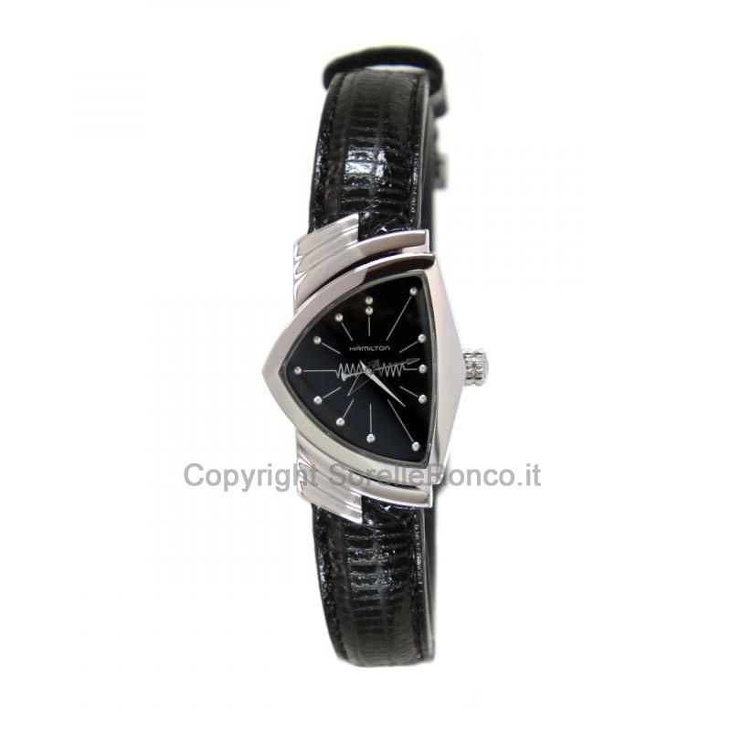 Ventura Small Nero 36,5mm Cinturino Pelle