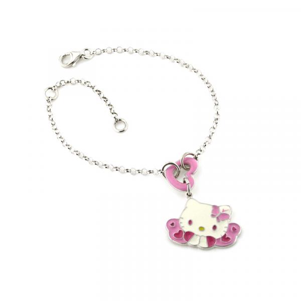 BFF1 - Hello Kitty Bracciale Argento 925 Little Butterfly