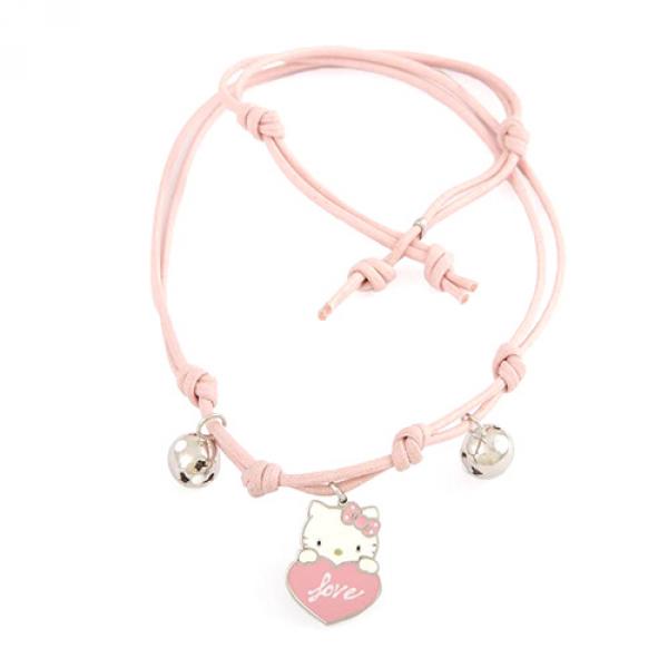 CC1 - Hello Kitty Collana Rosa Kitty Love con Sonagli