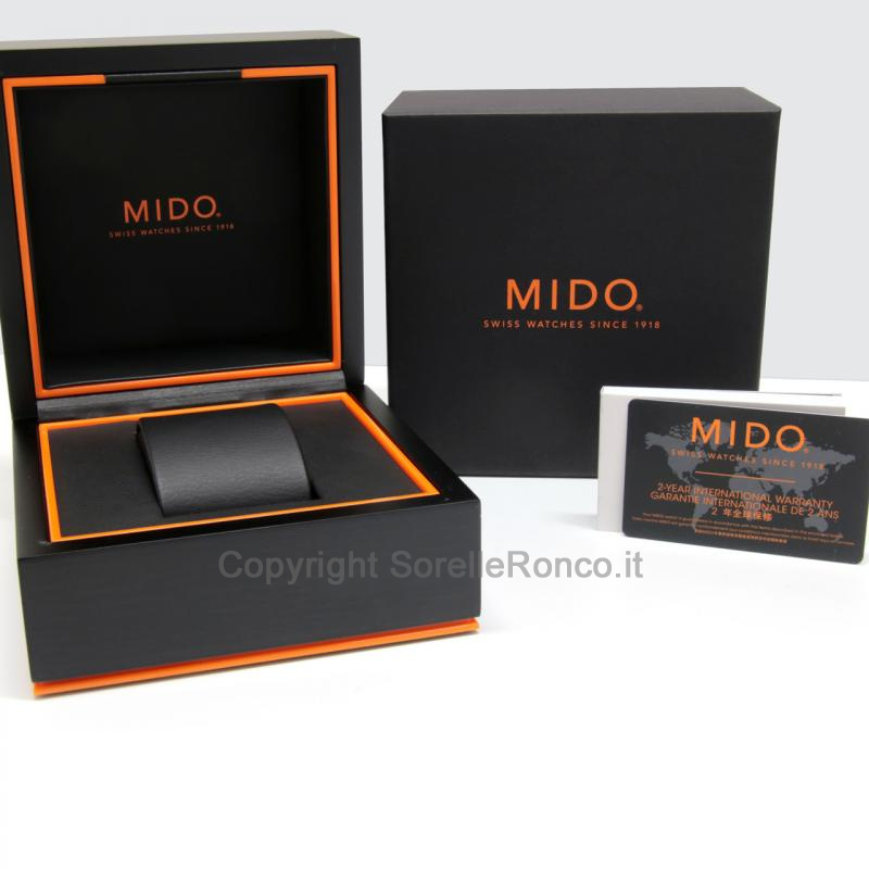 MIDO BARONCELLI BLU 38MM AUTOMATICO ACCIAIO