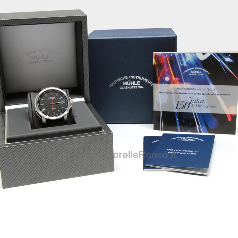 MÜHLE GLASHÜTTE 29ER BIG NERO 42MM GOMMA AUTO