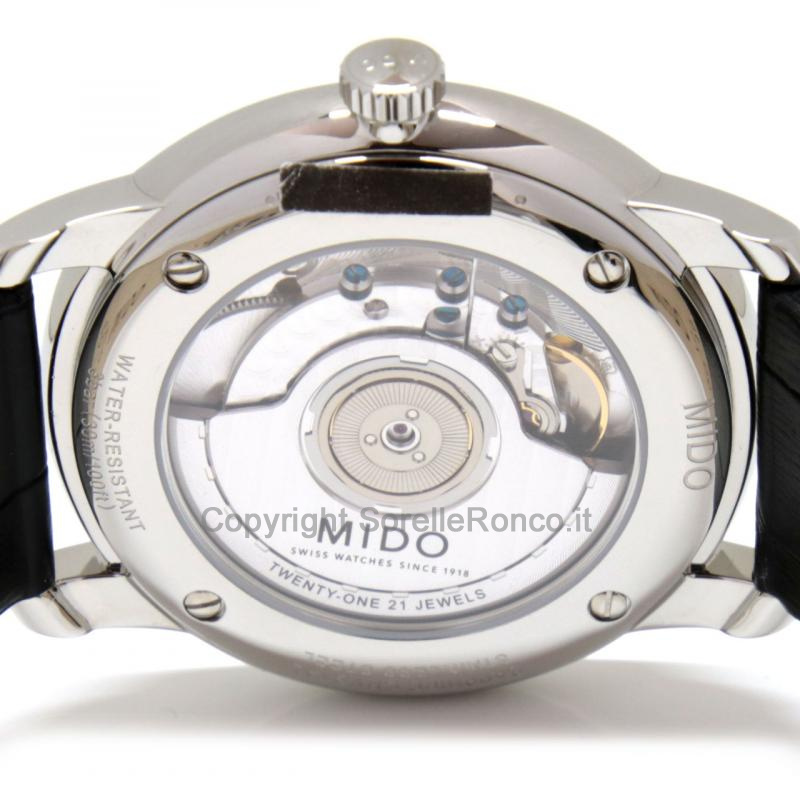 MIDO BARONCELLI III HERITAGE NERO 39MM PELLE