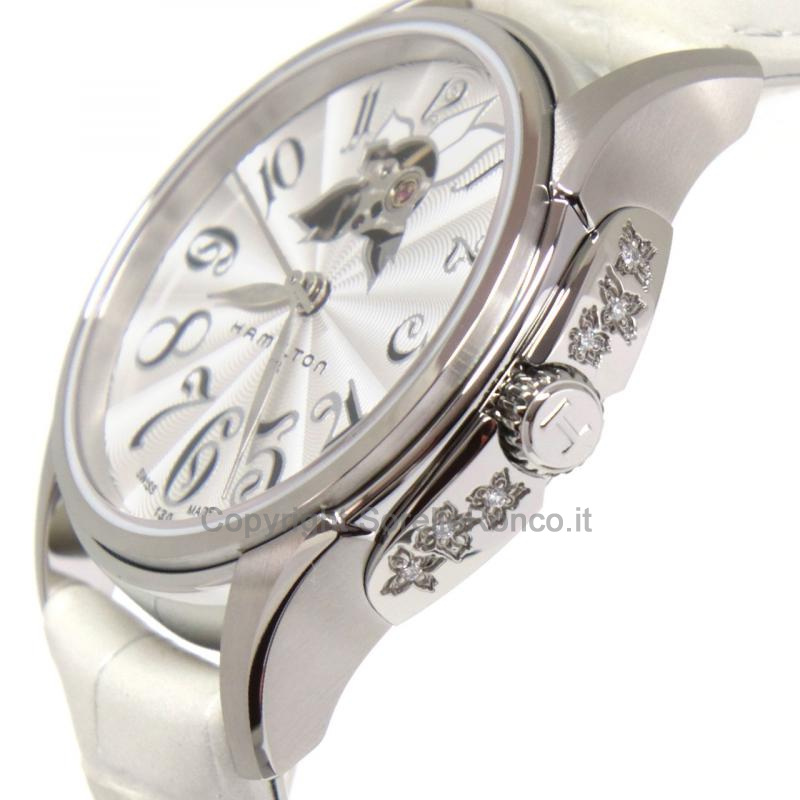 HAMILTON JAZZMASTER LADY SILVER 34MM DIAMANTI