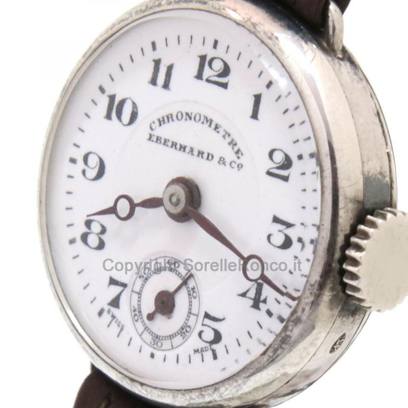 EBERHARD VINTAGE 22MM ARGENTO BRUNITO