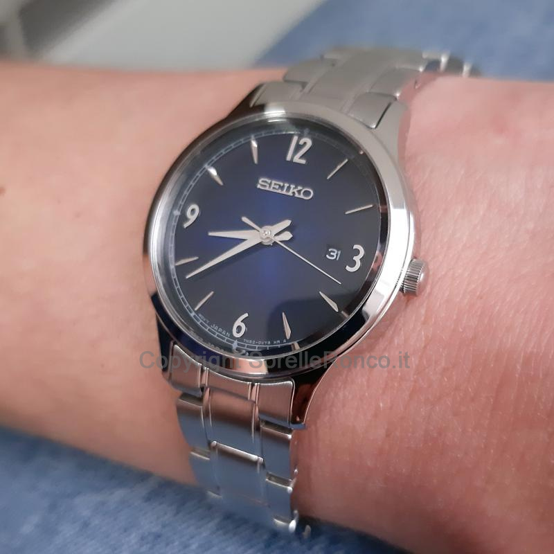 SEIKO CLASSIC LADY BLU 28,7MM BRACCIALE ACCIAIO