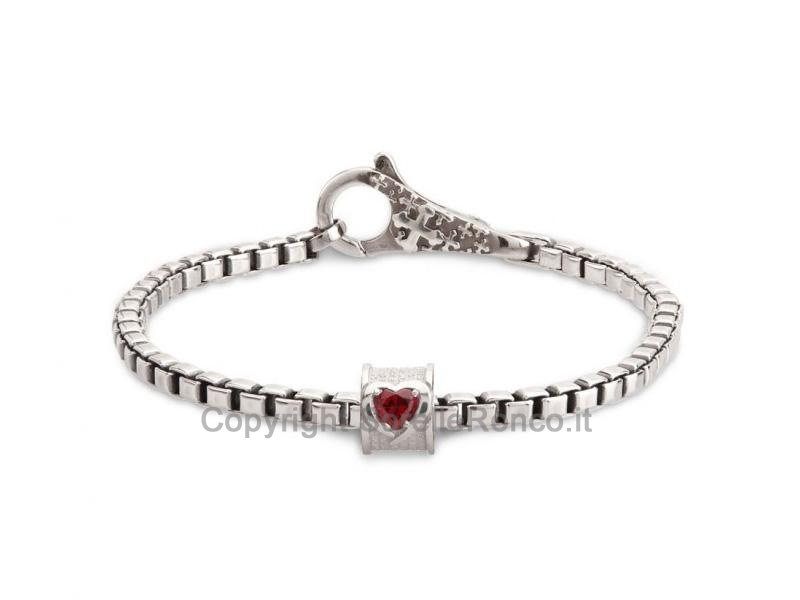 BRACCIALE TUUM INCIPIT COR CON TOPAZIO