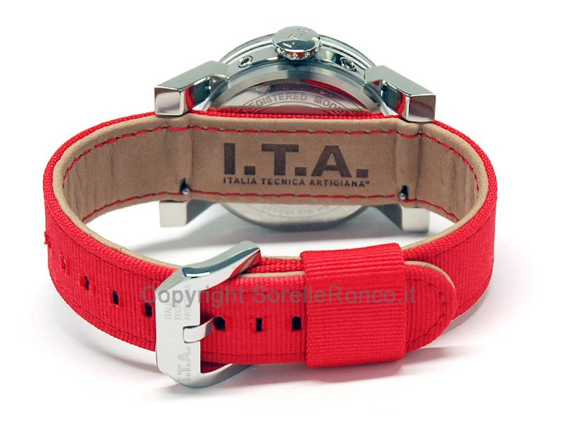 I.T.A. CASANOVA 35MM NERO TESSUTO ROSSO