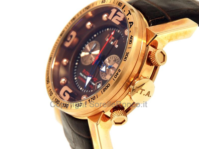  I.T.A. B.COMPAX 42MM MARRONE CHRONO MARRONE