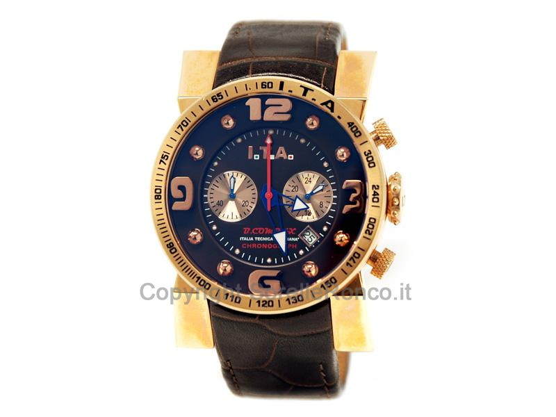  I.T.A. B.COMPAX 42MM MARRONE CHRONO MARRONE