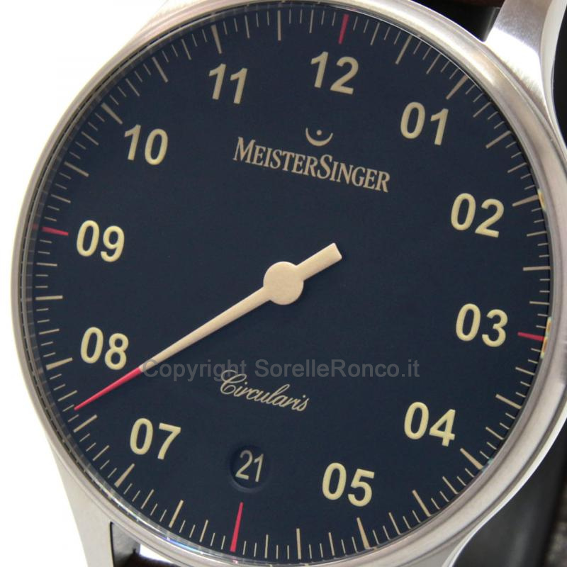 MEISTERSINGER CIRCULARIS AUTOMATIC 43MM NERO PELLE