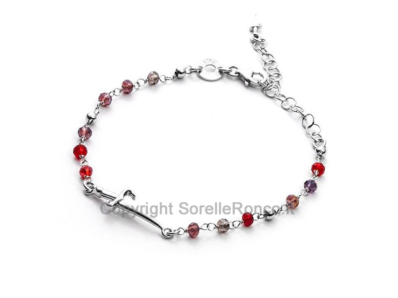 CESARE PACIOTTI PARALLELS ARGENTO E ROSSO 17CM