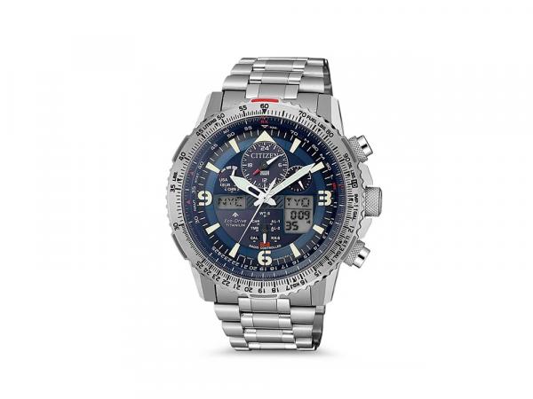 JY8100-80L - Orologio Citizen SkyHawk Super Titanium Blu 45mm