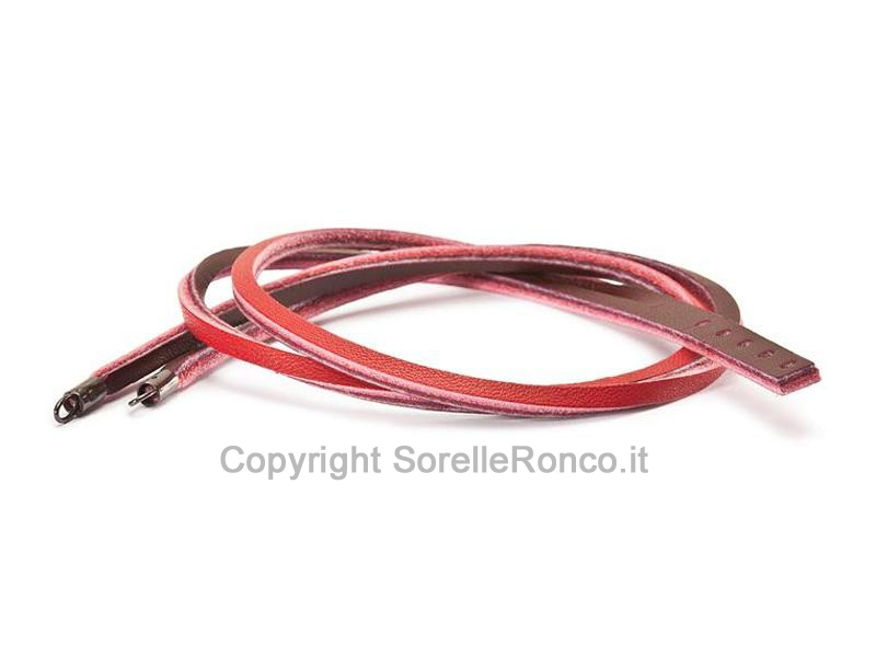 BRACCIALETTO TROLLBEADS IN PELLE ROSSA