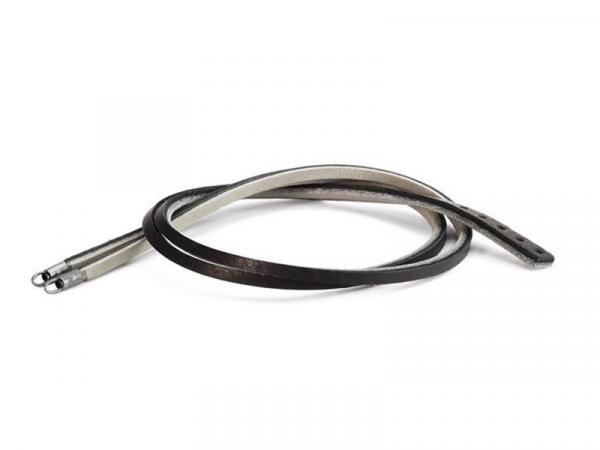 L5113-41 - Bracciale Trollbeads Cuoio Nero e Grigio