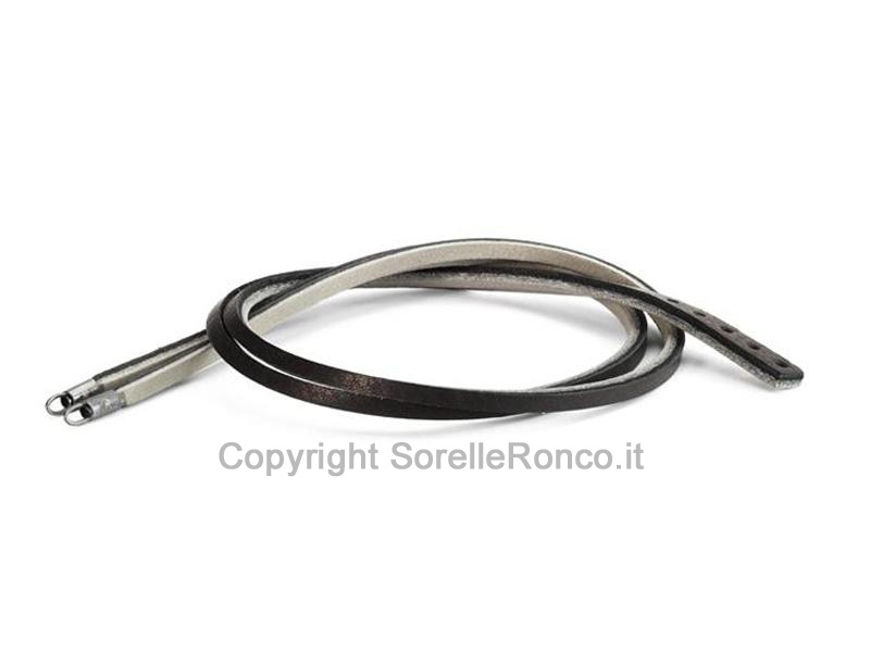 BRACCIALE TROLLBEADS CUOIO NERO E GRIGIO