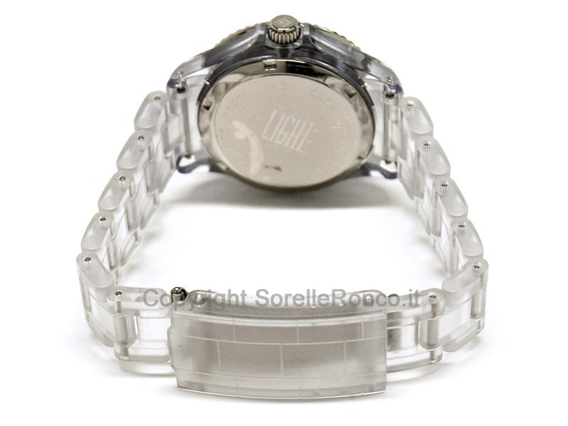 LIGHT TIME 34MM CELESTE QUARZO ACCIAIO