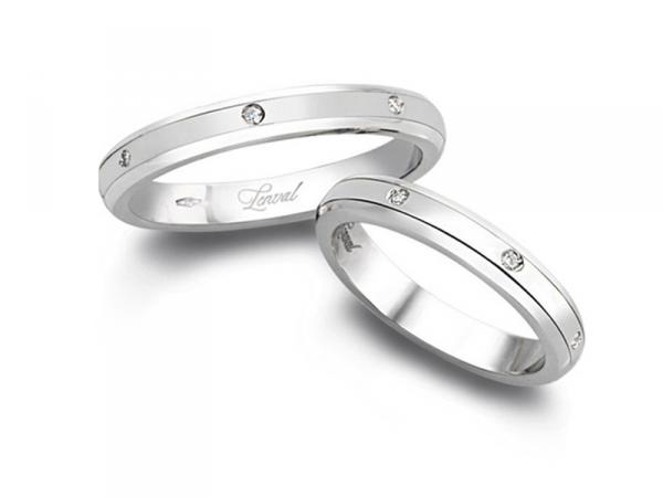F57 - Fedi Oro 18Kt LADY 3,5mm con Diamanti