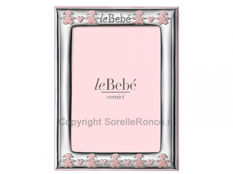 CORNICE LE BEBÈ ARGENTO 9X13 BIMBA