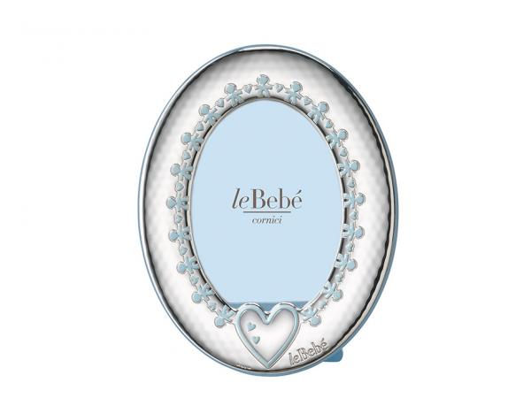 LB201-10C - Cornice Ovale Argento Le Bebè Bimbo