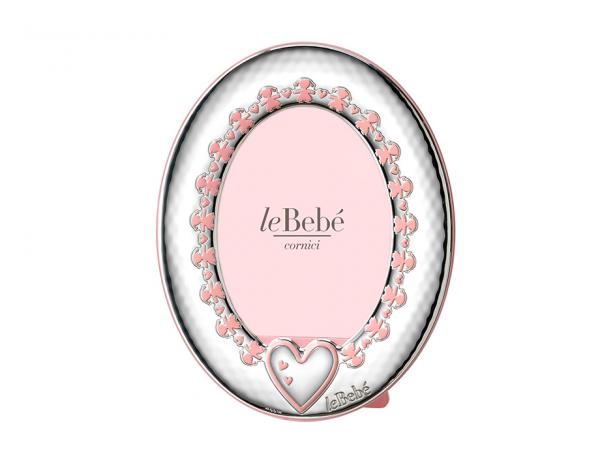 LB201-10R - Cornice Ovale Argento Le Bebè Bimba