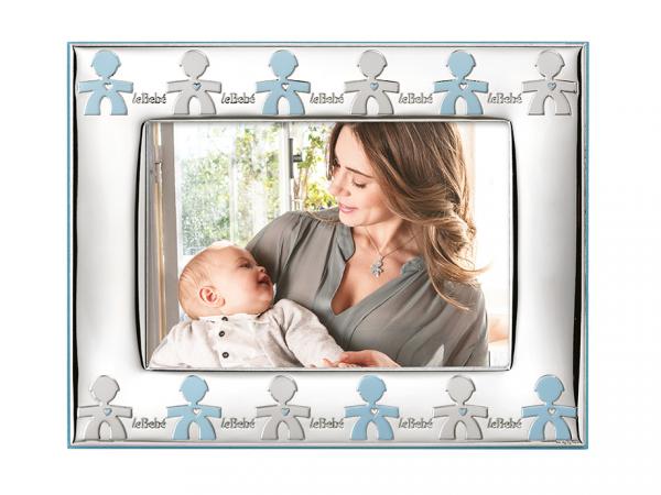LB201-15C - Cornice Media Argento LeBebè 15x10 Bimbo