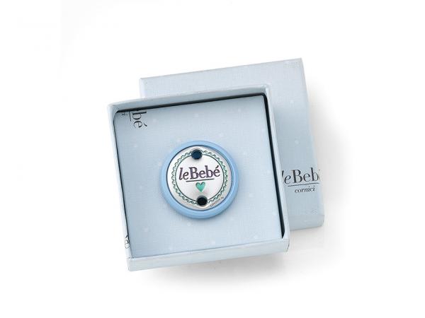 LB202-03C - Pinza ciuccio Le Bebè Argento Bimbo 