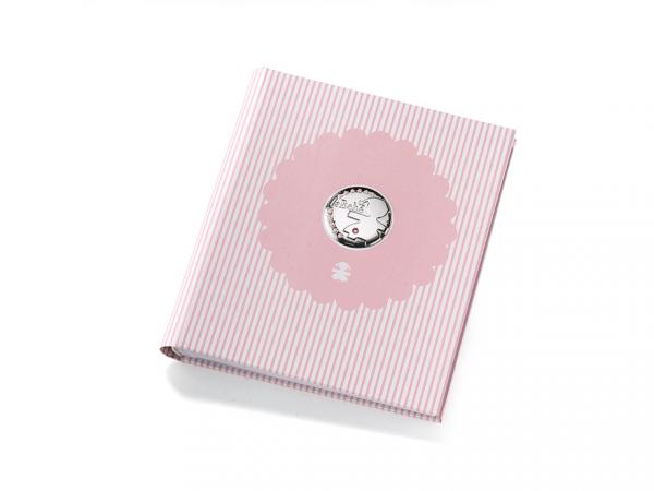 LB202-20R - Album Portafoto Argento con Diario Bimba