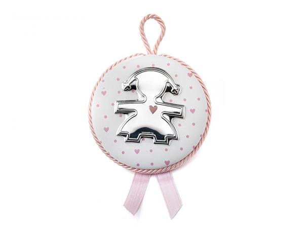 LB204-06R - Medaglione Le Bebè Bimba con Argento