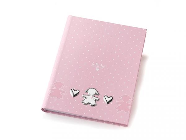 LB204-24R - Album Portafoto Argento con Diario 24x30
