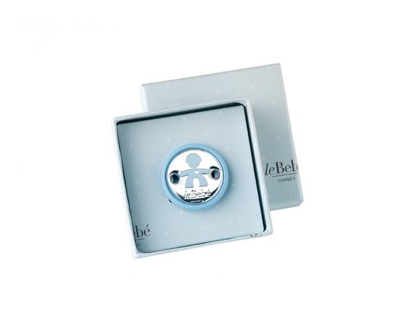 LB207-03C - Pinza ciuccio Le Bebè Argento Bimbo 
