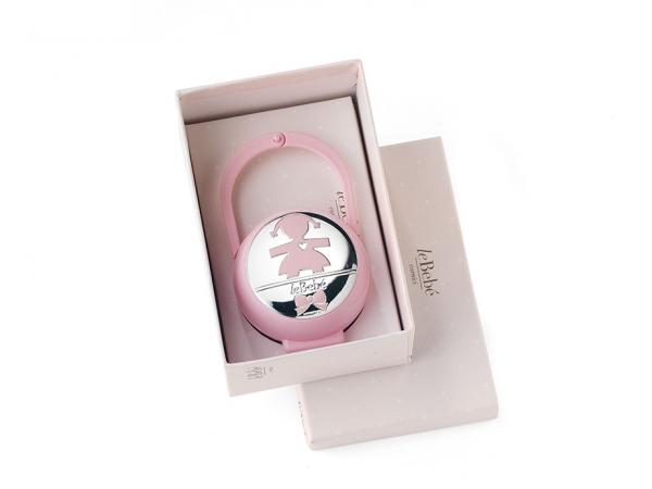 LB207-04R - Portaciuccio Le Bebè Rosa Argento