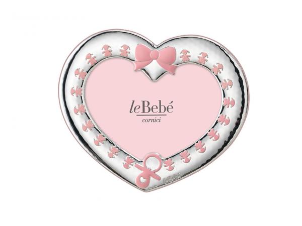 LB208-10R - Cornice Portafoto Le Bebè a Cuore Bimba