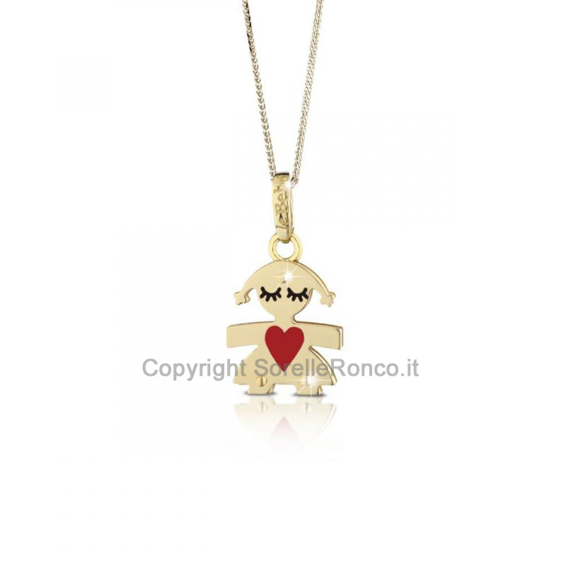 CATENINA LE BEBE BIMBA CUCCIOLO ORO GIALLO