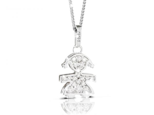 LBB012 - Collana Pavè Oro Femminuccia