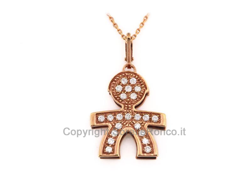 GIROCOLLO PAVÈ GRANDE MASCHIETTO ROSA