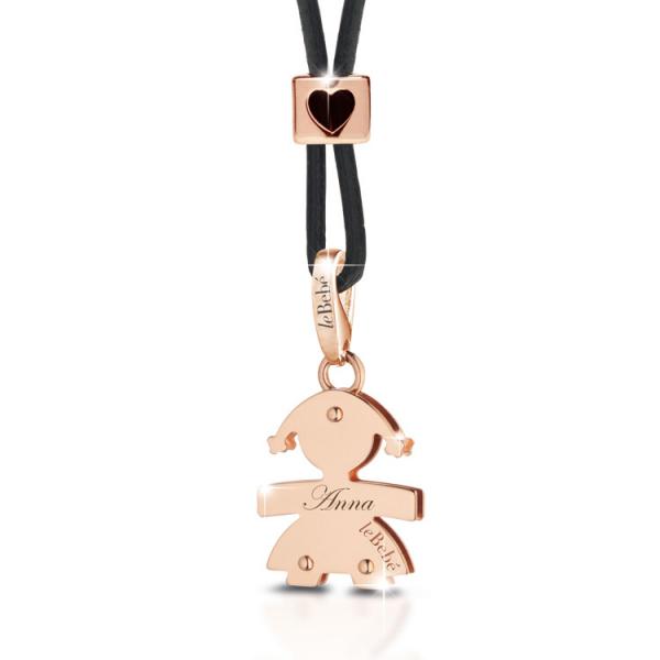LBB043 - Ciondolo Cucciolo Le Bebe Bimba Rosa