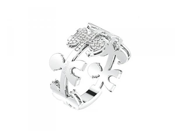 LBB085 - Anello Femminuccia Bianco