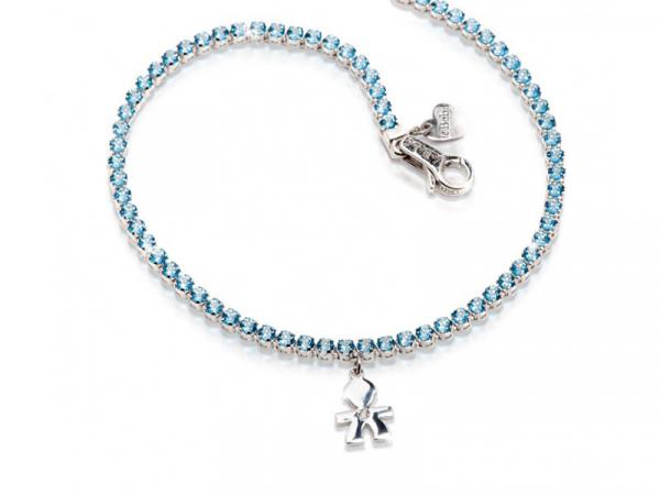 LBB130 - Bracciale Tennis Le Bebe Topazi Azzurri