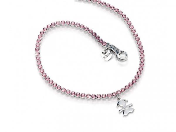 LBB131 - Bracciale Tennis Le Bebe Topazi Rosa