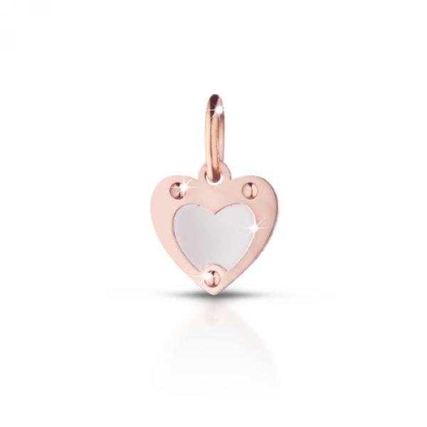 LBB163 - Lock Your Love Charm Cuore Oro Rosa