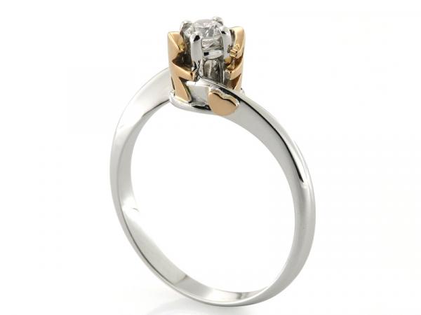 LBB226 - Anello Contrarie BIMBO e BIMBA ct 0.20 