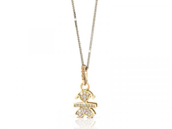LBB254 - Collana LeBebè I Pavè Mini Micro-Setting Bimba Oro