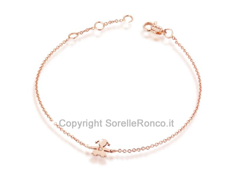 BRACCIALE LE BRICIOLE LE BEBE BIMBA ROSA