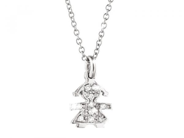 LBB336 - Collana Le Bebè Le Briciole Bimba Pavè
