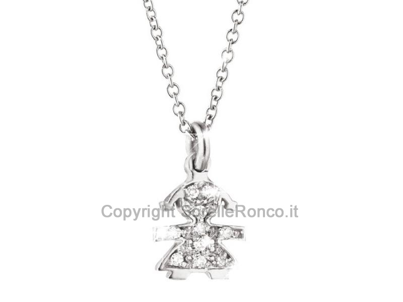COLLANA LE BEBÈ LE BRICIOLE BIMBA PAVÈ