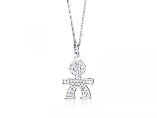 LBB425 - Collana LeBebè I Pavè Micro-Setting Bimbo Oro