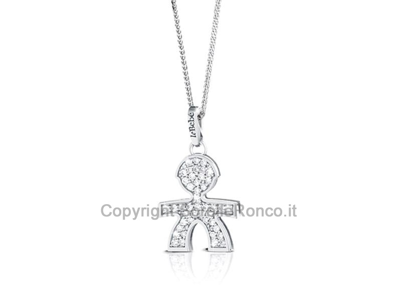 COLLANA LEBEBÈ I PAVÈ MICRO-SETTING BIMBO ORO