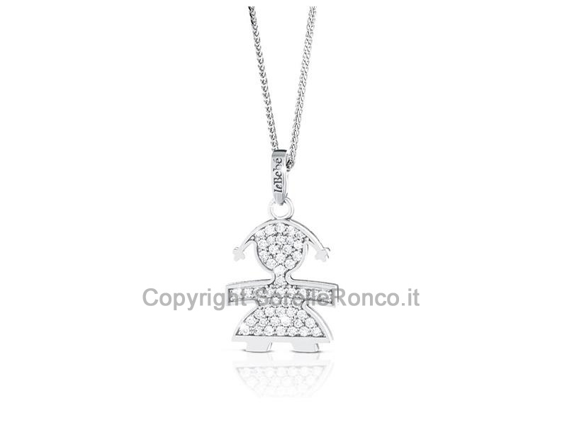 COLLANA LEBEBÈ I PAVÈ MICRO-SETTING BIMBA ORO