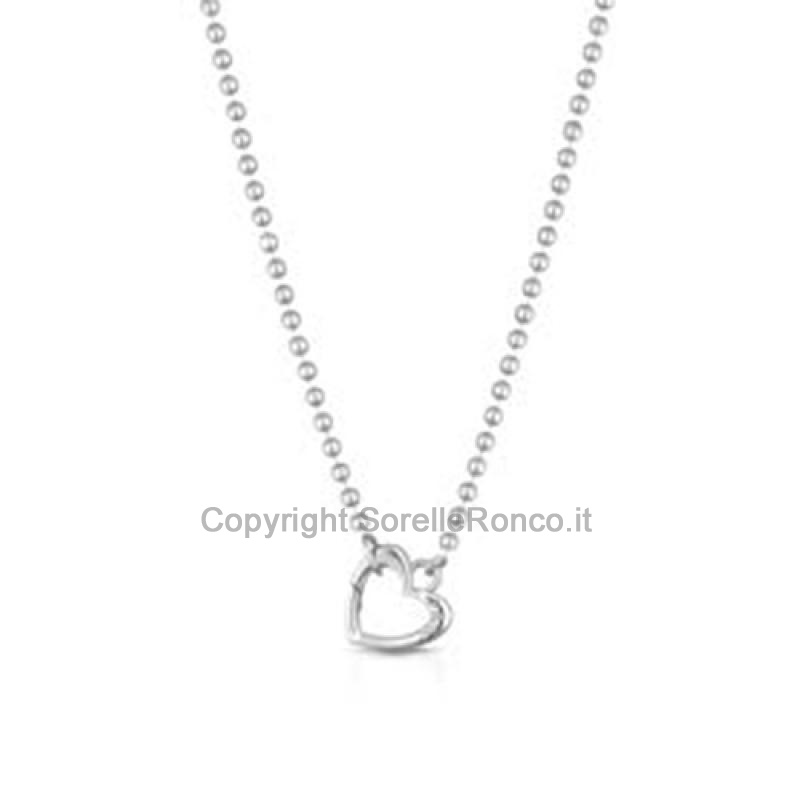 COLLANA LE BEBE LOCK YOUR LOVE ARGENTO 42-45CM